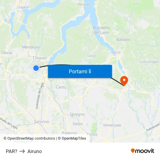 PAR? to Airuno map