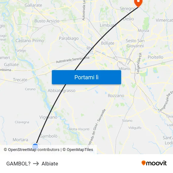 GAMBOL? to Albiate map