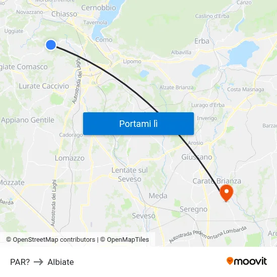 PAR? to Albiate map