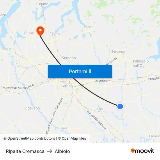 Ripalta Cremasca to Albiolo map