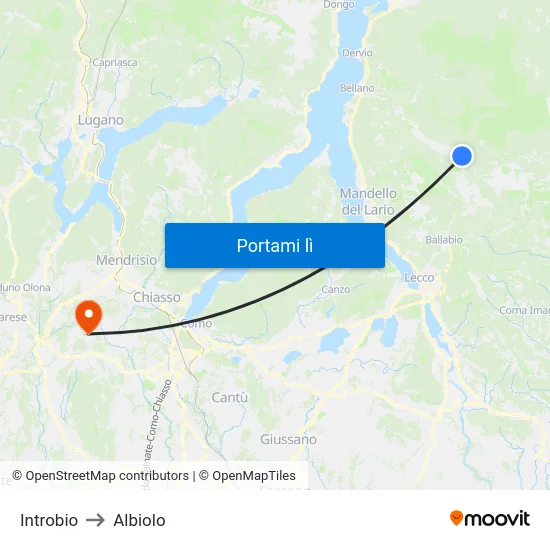 Introbio to Albiolo map