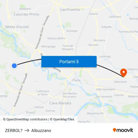 ZERBOL? to Albuzzano map