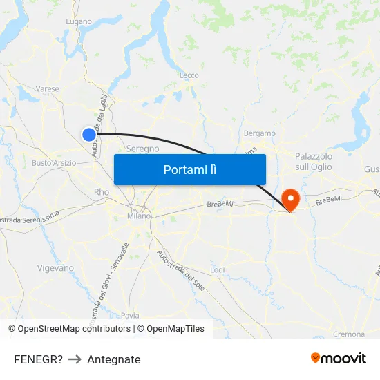 FENEGR? to Antegnate map