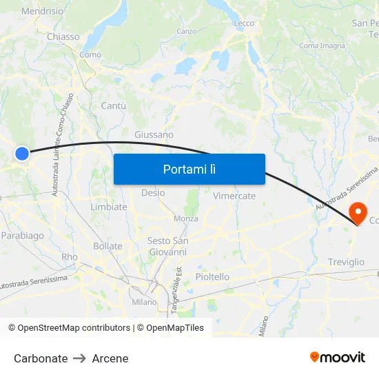 Carbonate to Arcene map