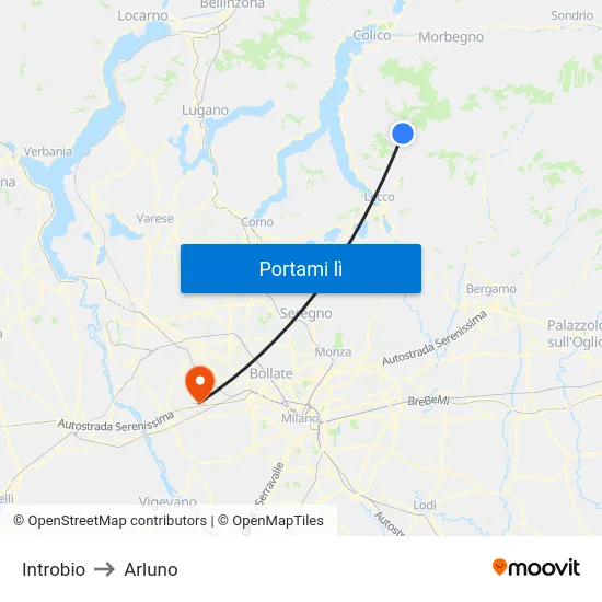 Introbio to Arluno map