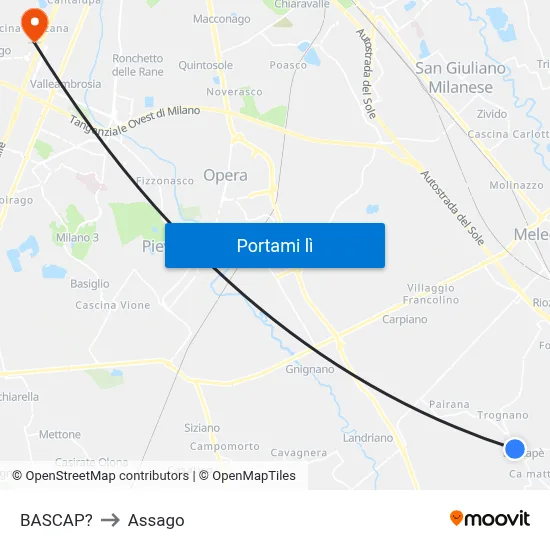 BASCAP? to Assago map