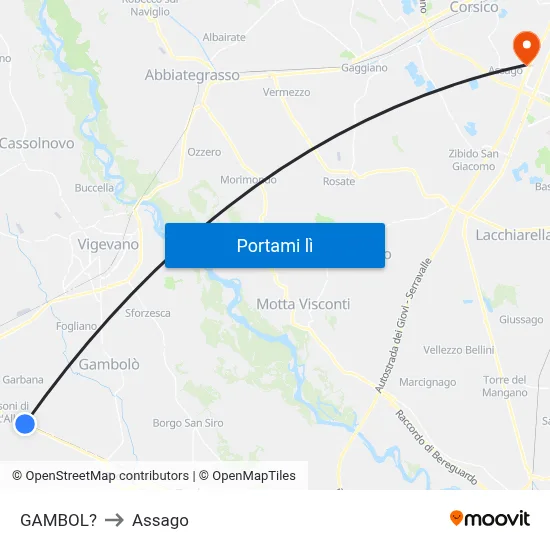 GAMBOL? to Assago map