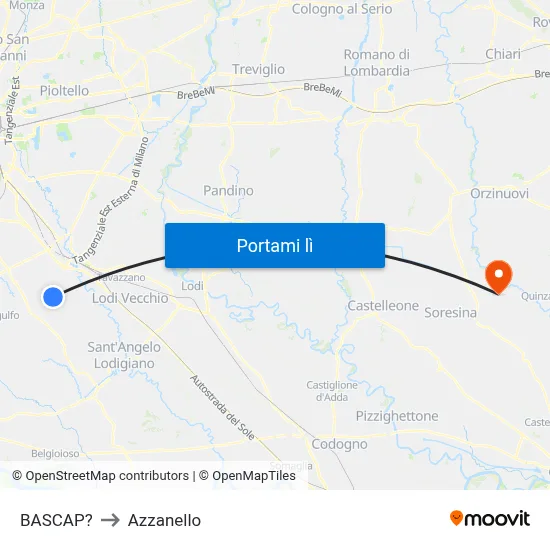 BASCAP? to Azzanello map