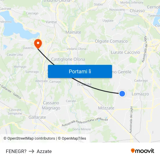 FENEGR? to Azzate map