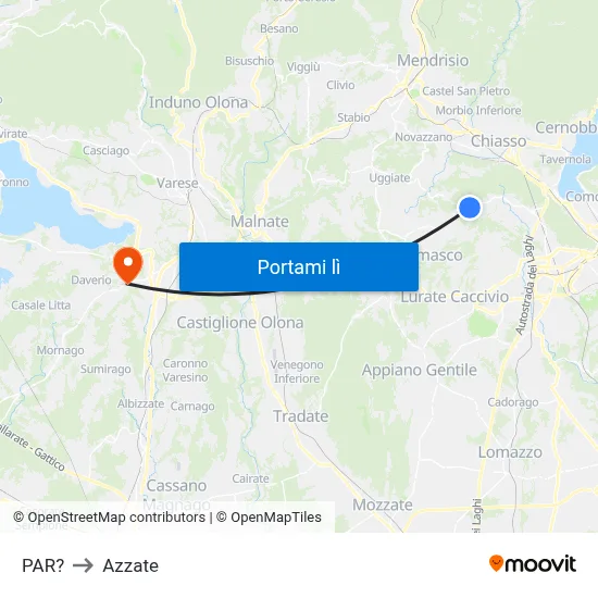 PAR? to Azzate map