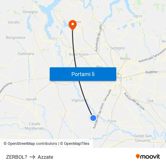 ZERBOL? to Azzate map