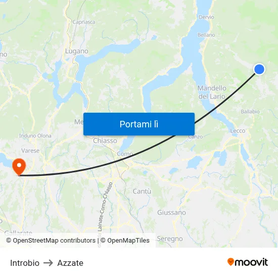 Introbio to Azzate map