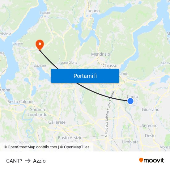 CANT? to Azzio map