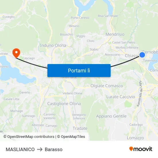 MASLIANICO to Barasso map