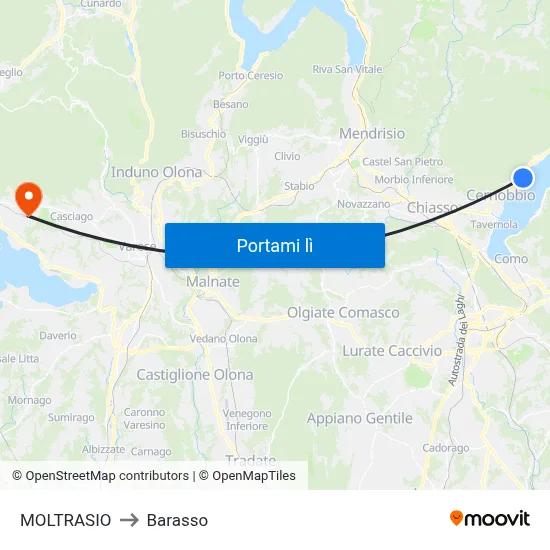 MOLTRASIO to Barasso map