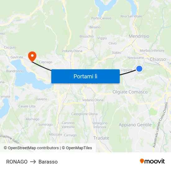RONAGO to Barasso map