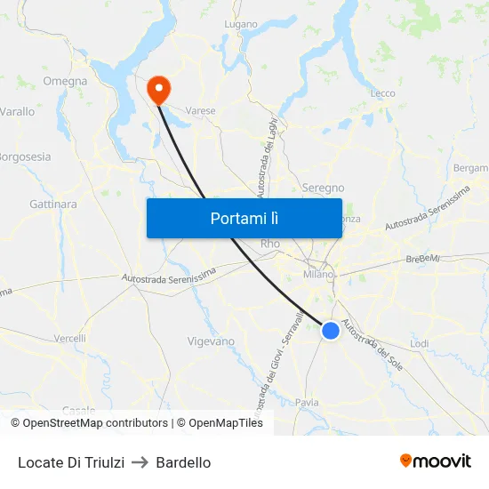 Locate Di Triulzi to Bardello map