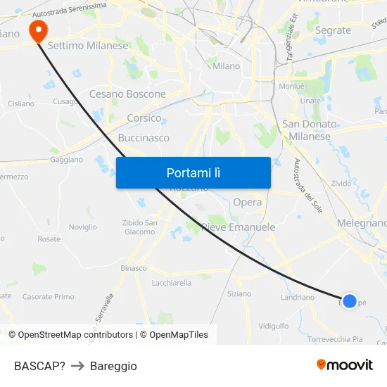 BASCAP? to Bareggio map