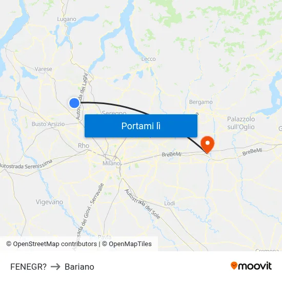 FENEGR? to Bariano map