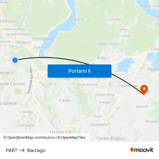 PAR? to Barzago map