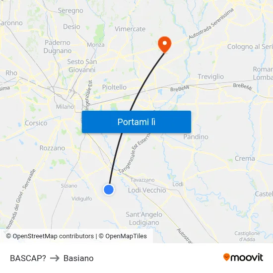 BASCAP? to Basiano map