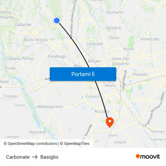 Carbonate to Basiglio map