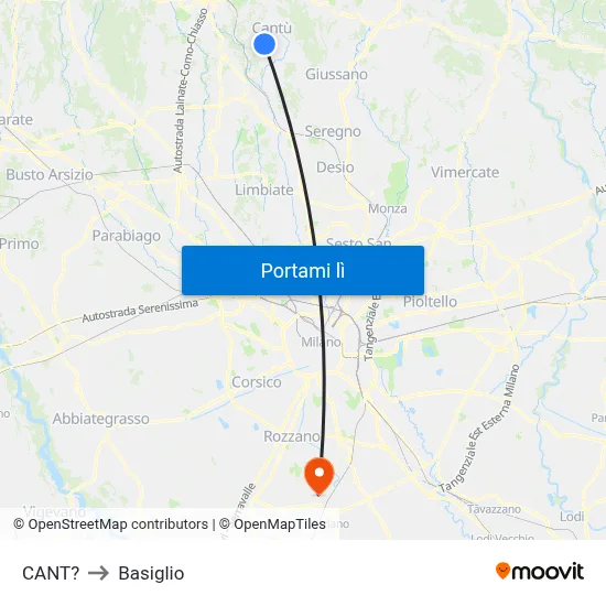 CANT? to Basiglio map