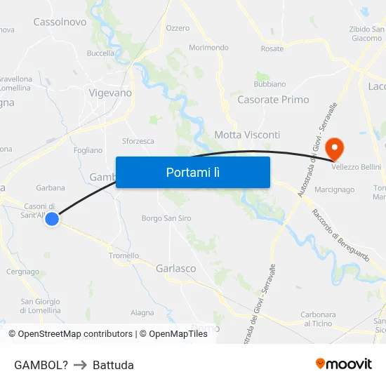 GAMBOL? to Battuda map
