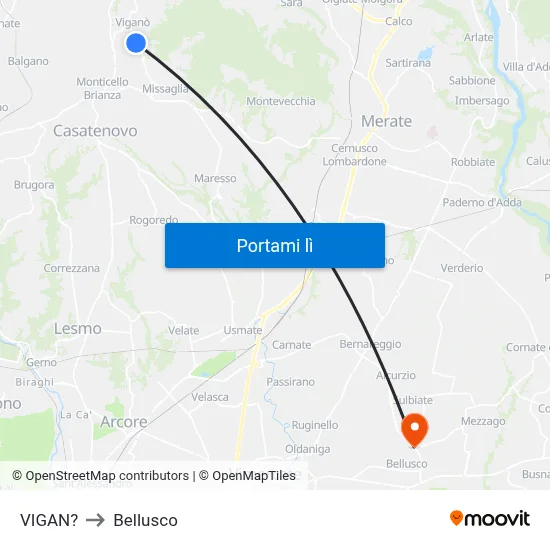VIGAN? to Bellusco map