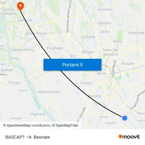 BASCAP? to Besnate map