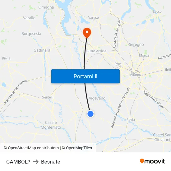 GAMBOL? to Besnate map