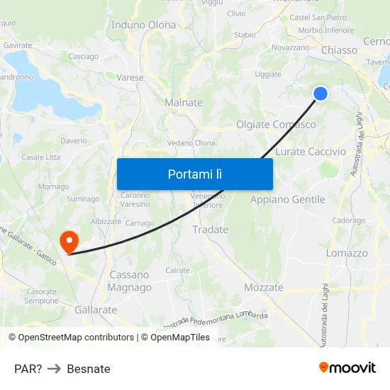 PAR? to Besnate map