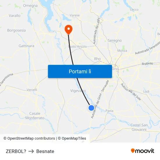 ZERBOL? to Besnate map