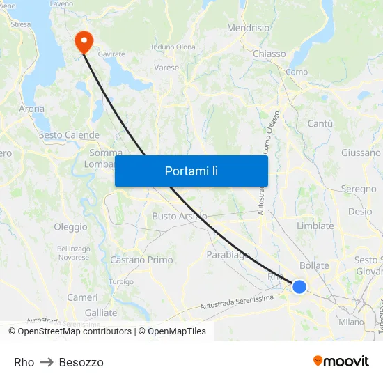 Rho to Besozzo map
