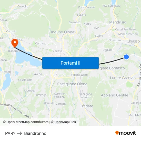 PAR? to Biandronno map