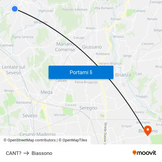 CANT? to Biassono map
