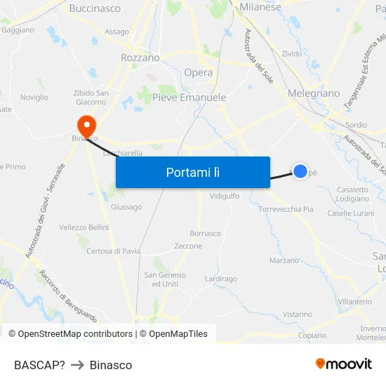 BASCAP? to Binasco map