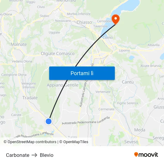 Carbonate to Blevio map
