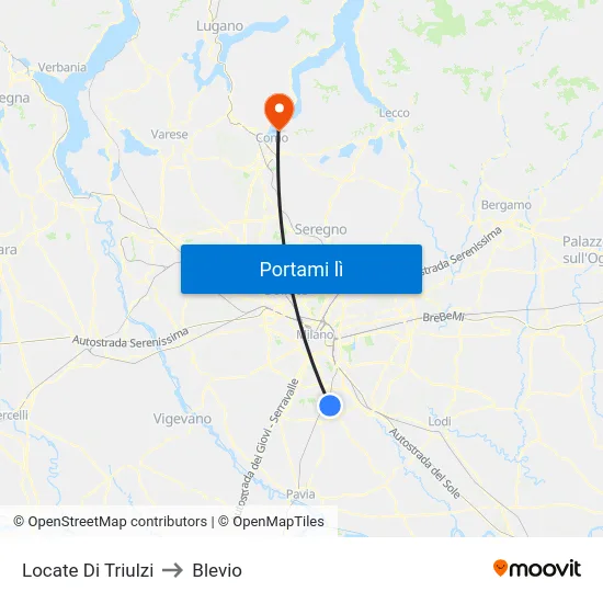 Locate Di Triulzi to Blevio map