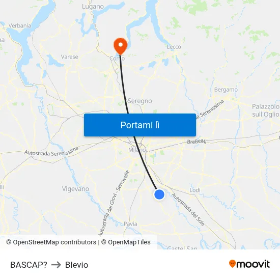 BASCAP? to Blevio map