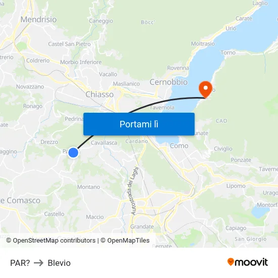 PAR? to Blevio map