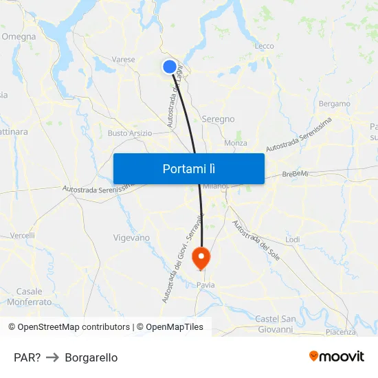 PAR? to Borgarello map