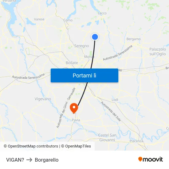 VIGAN? to Borgarello map