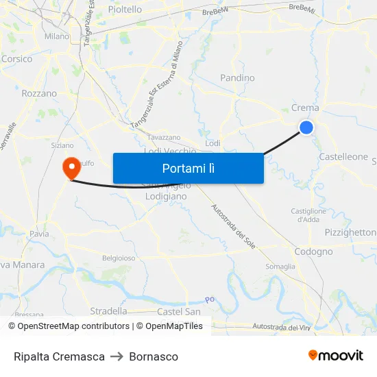 Ripalta Cremasca to Bornasco map