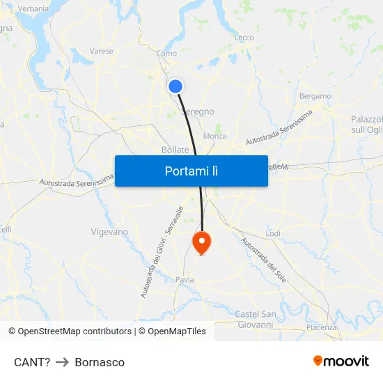 CANT? to Bornasco map