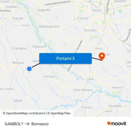 GAMBOL? to Bornasco map