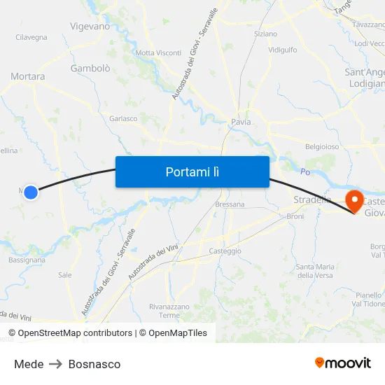 Mede to Bosnasco map