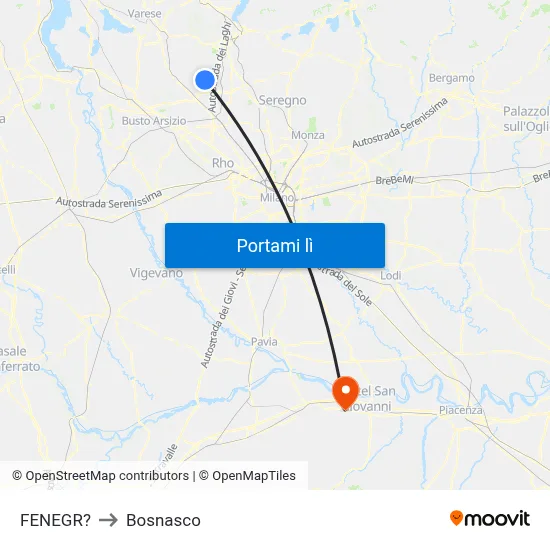 FENEGR? to Bosnasco map