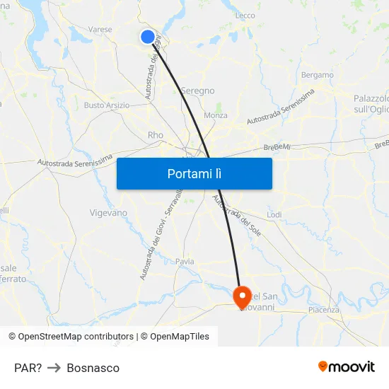 PAR? to Bosnasco map