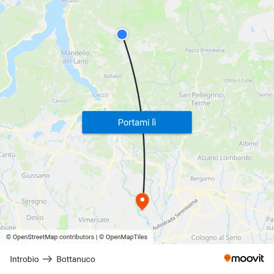 Introbio to Bottanuco map